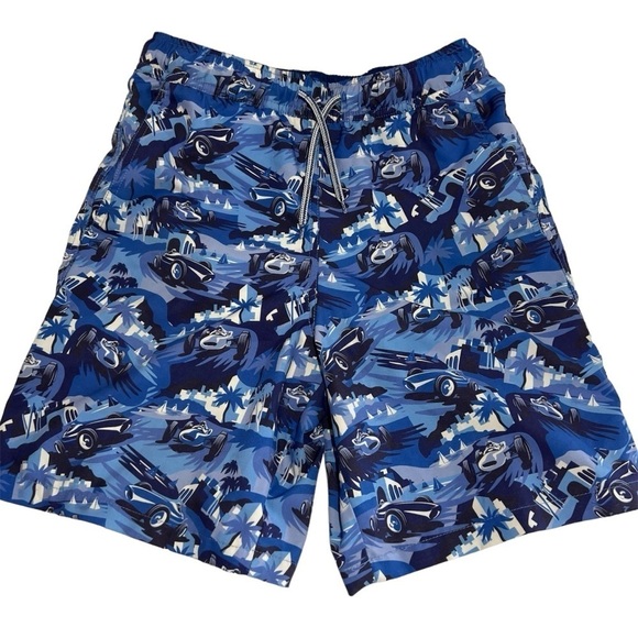 Peter Millar Boys Atlantic Blue Monaco Madness Swim Trunks in size XL (12-14) - Picture 1 of 14